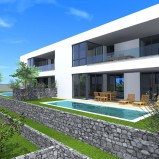 20389 – NEUES DOPPELHAUS MIT POOL UND MEERBLICK, 1000 M VOM STRAND!