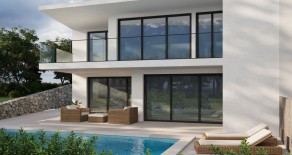 20543 – NEUES DOPPEL VILLA MIT SWIMMINGPOOL UND MEERBLICK, 200 M VOM STRAND!